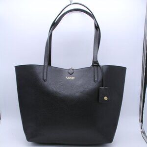 Ralph Lauren Faux Leather Print Reversible Tote